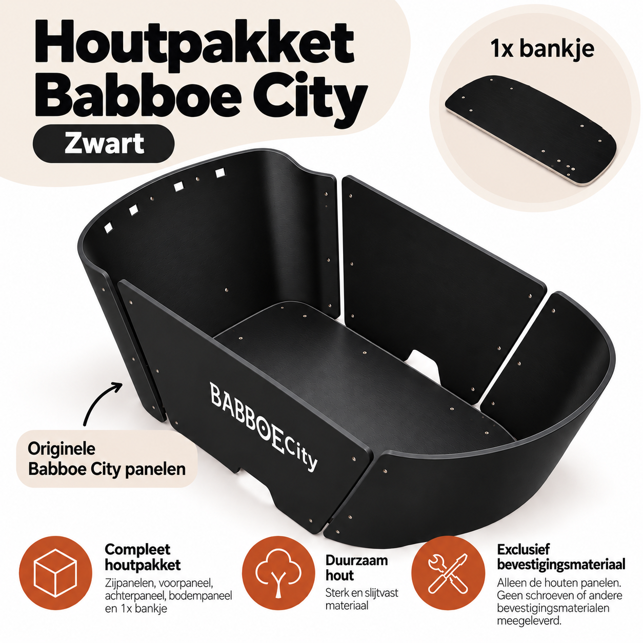 Babboe City Holzkiste