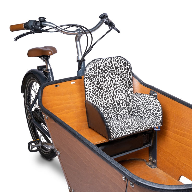 bakfiets kinderzitje zebra zijkant