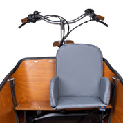 bakfiets kinderzitje gray vooraanzicht zoom