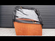 Rain tent Deluxe suitable for the Babboe Big | Black