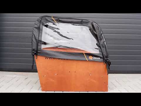 Rain tent Deluxe suitable for the Babboe Big | Black